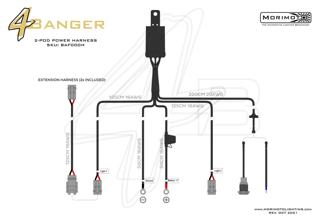 2-Pod Power Wiring Harness - Image 3