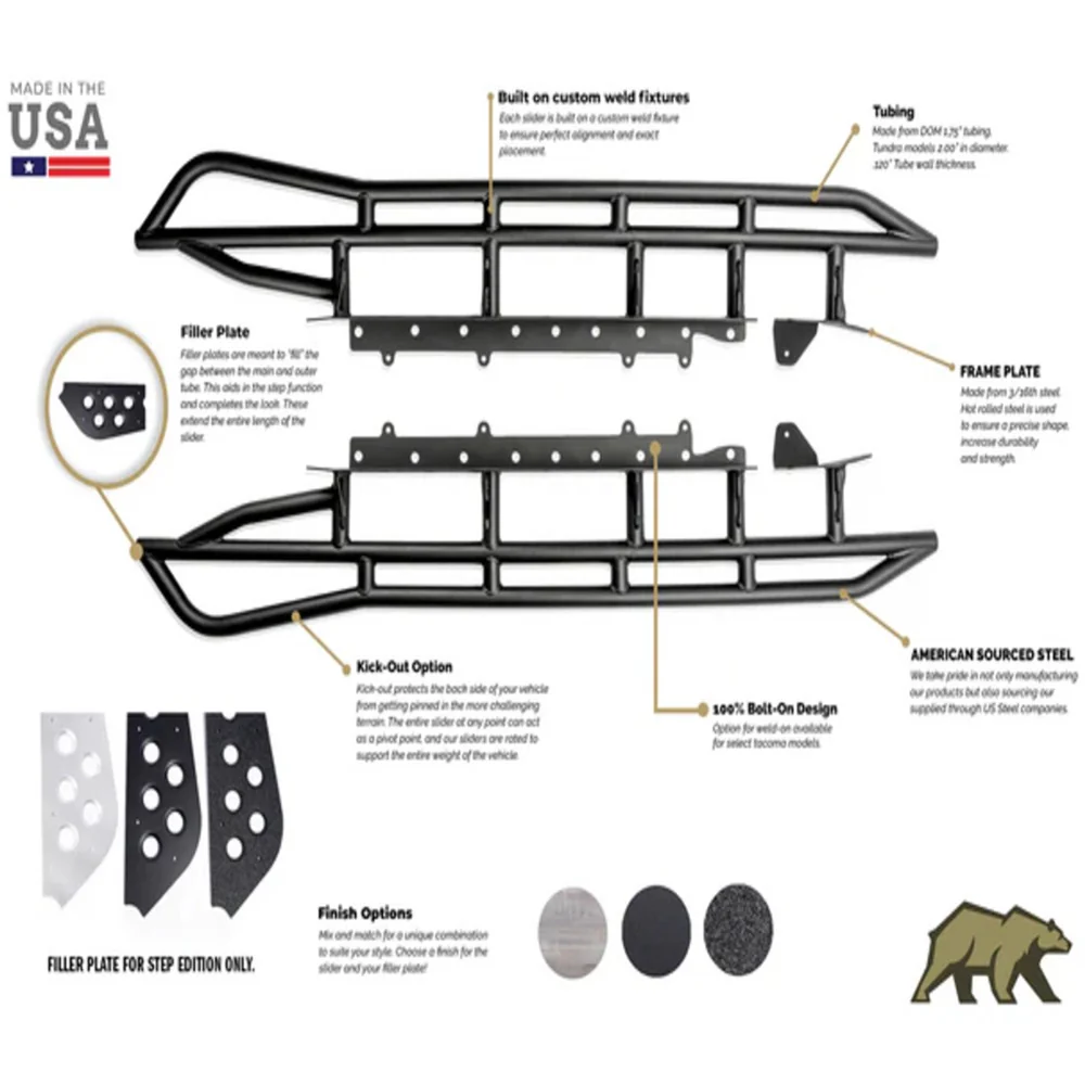 Trail Edition Rock Sliders Tacoma (2016-2023) - Image 3
