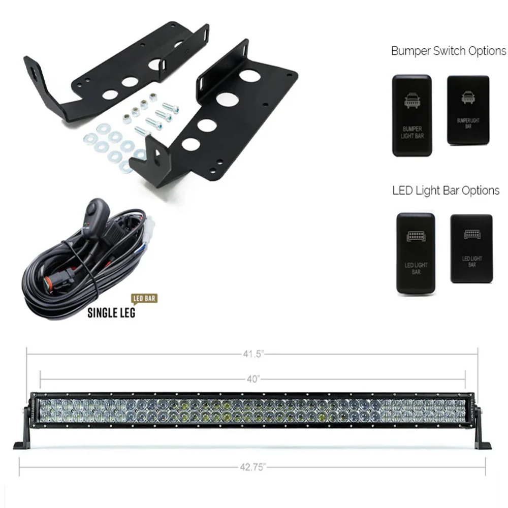 42" Hidden Grille Curved LED Light Bar Kit Tundra (2014-2021) - Image 2
