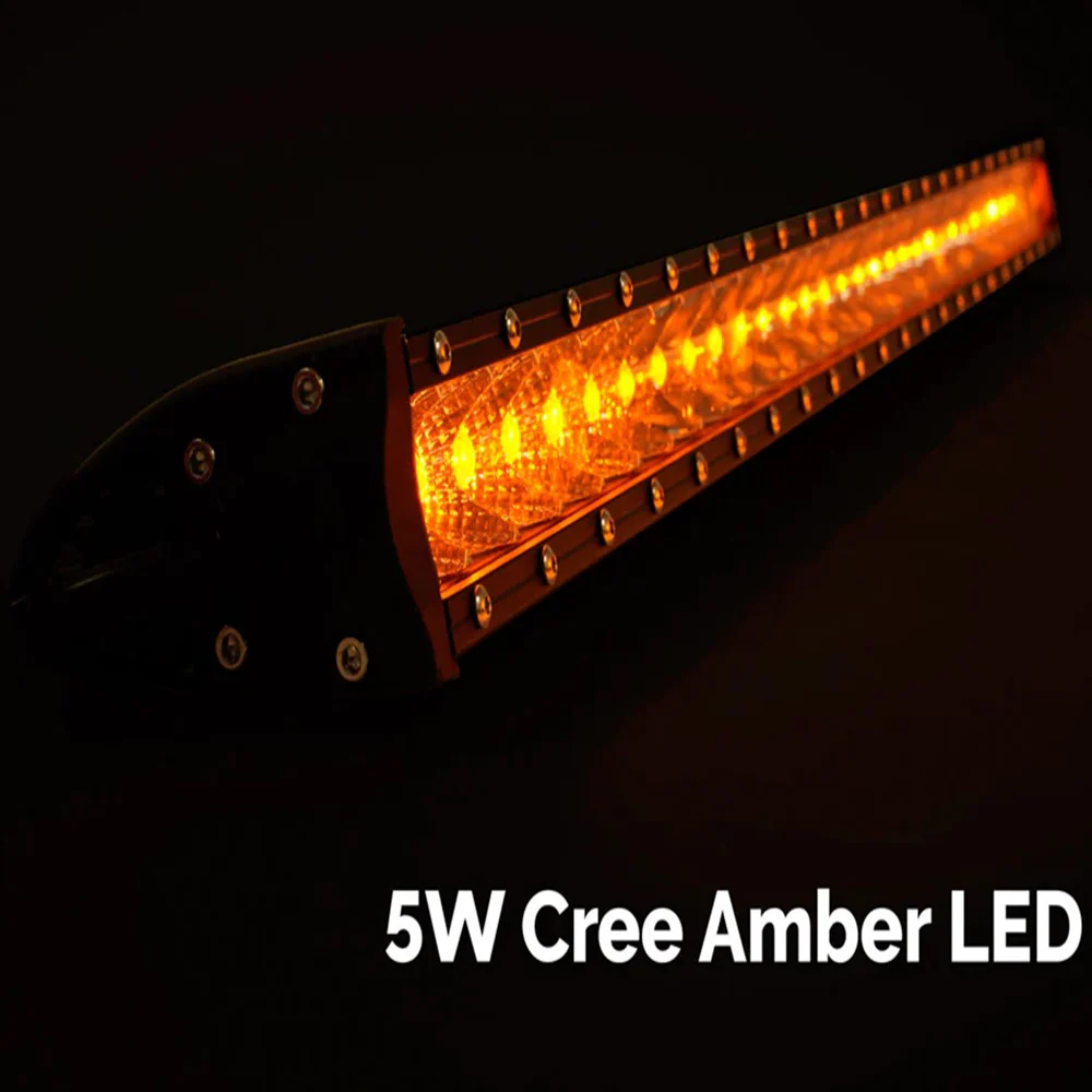 32" Slim Single Row LED Bar (Amber) - Image 3