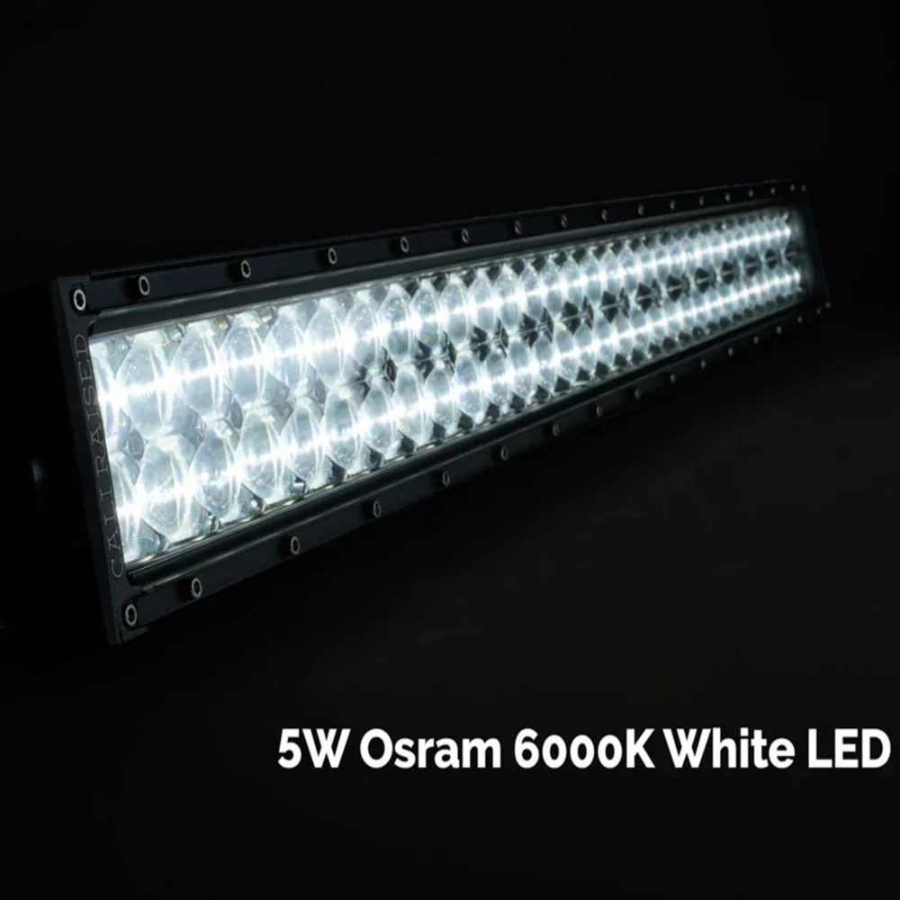 8" Dual Row 5D Optic OSRAM LED Bar - Image 3