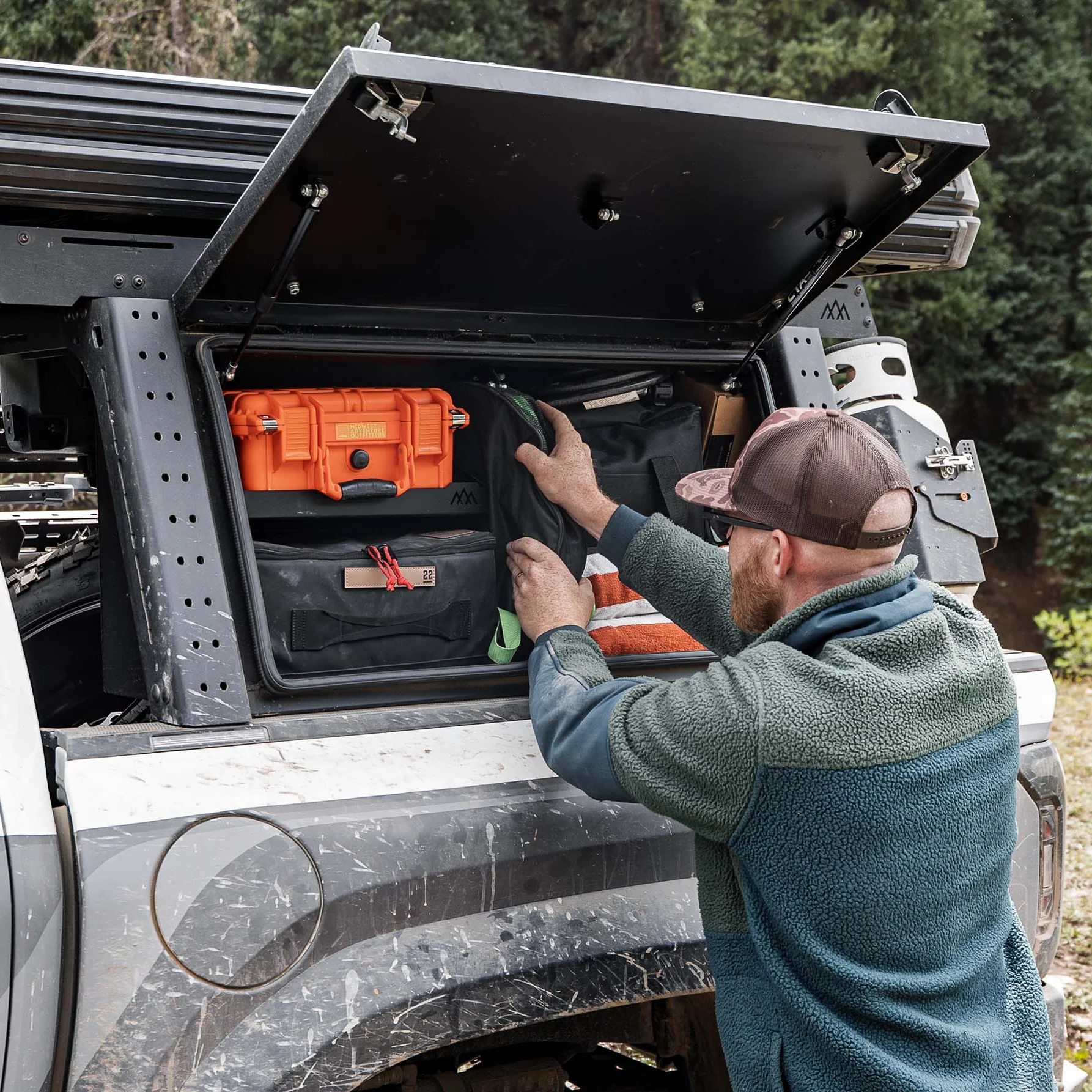 Aluminum Bed Rack Storage Box Tacoma (2016+)
