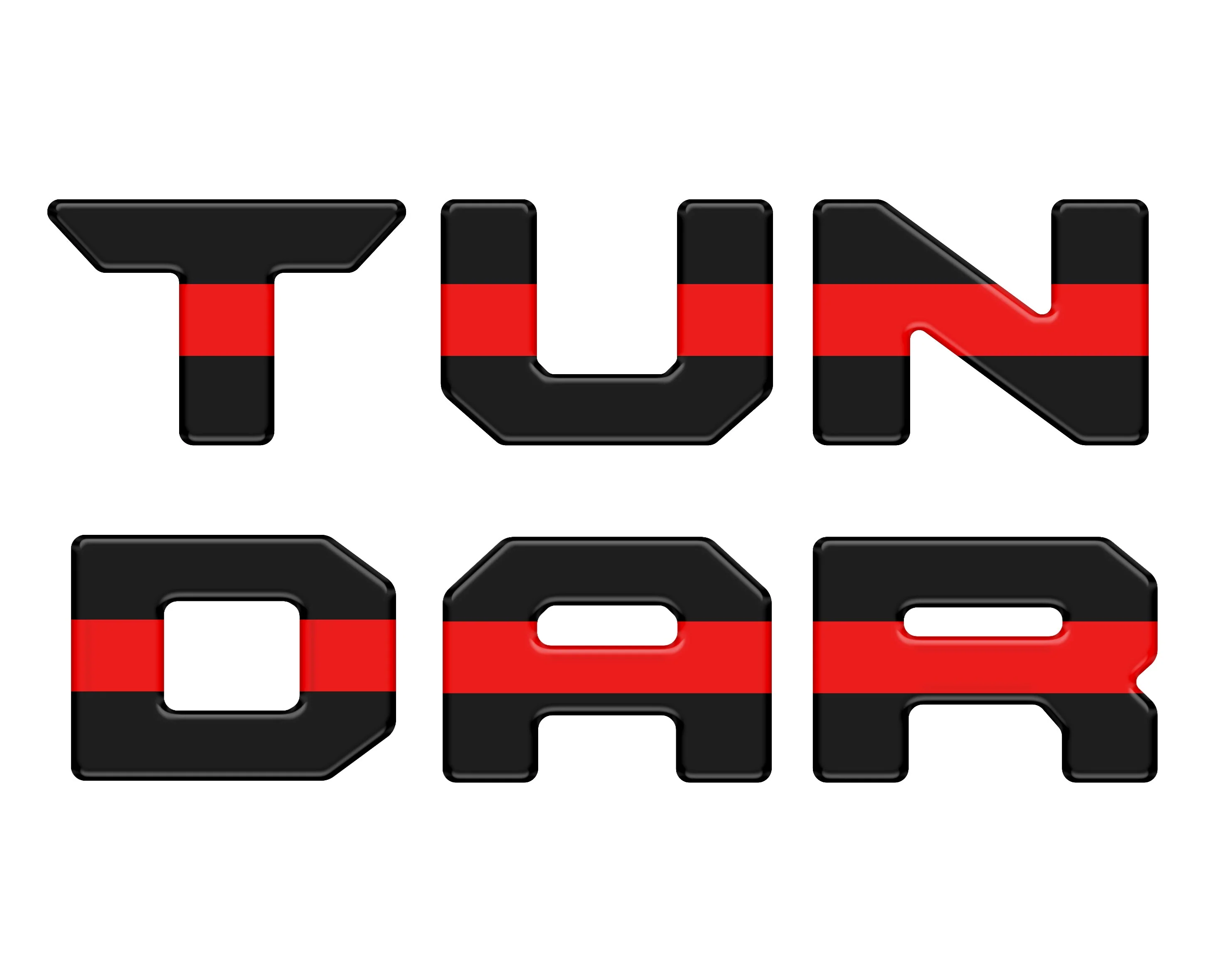 Bed Rail Tailgate Letter Overlays Tundra (2022+) - Image 10