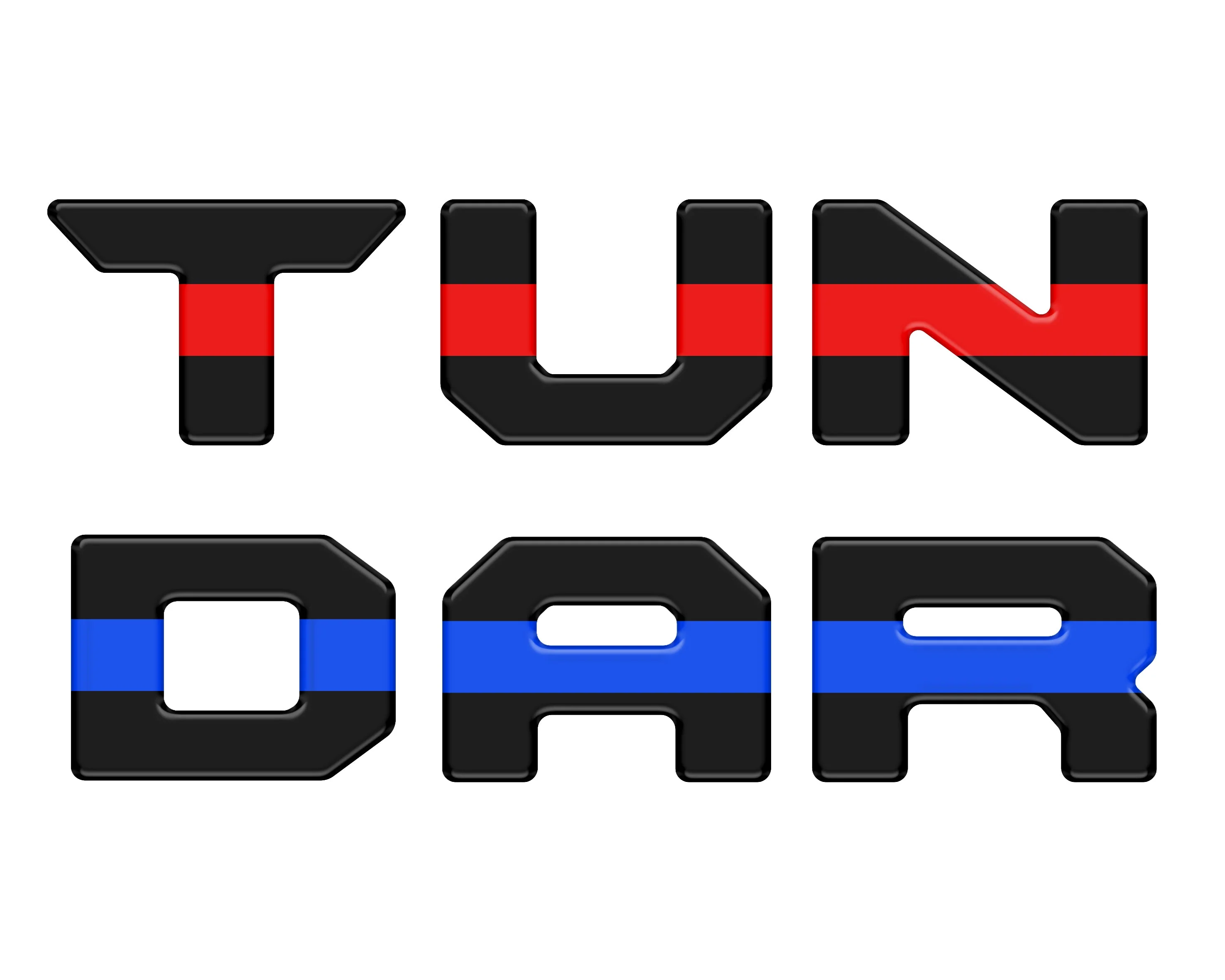 Bed Rail Tailgate Letter Overlays Tundra (2022+) - Image 11