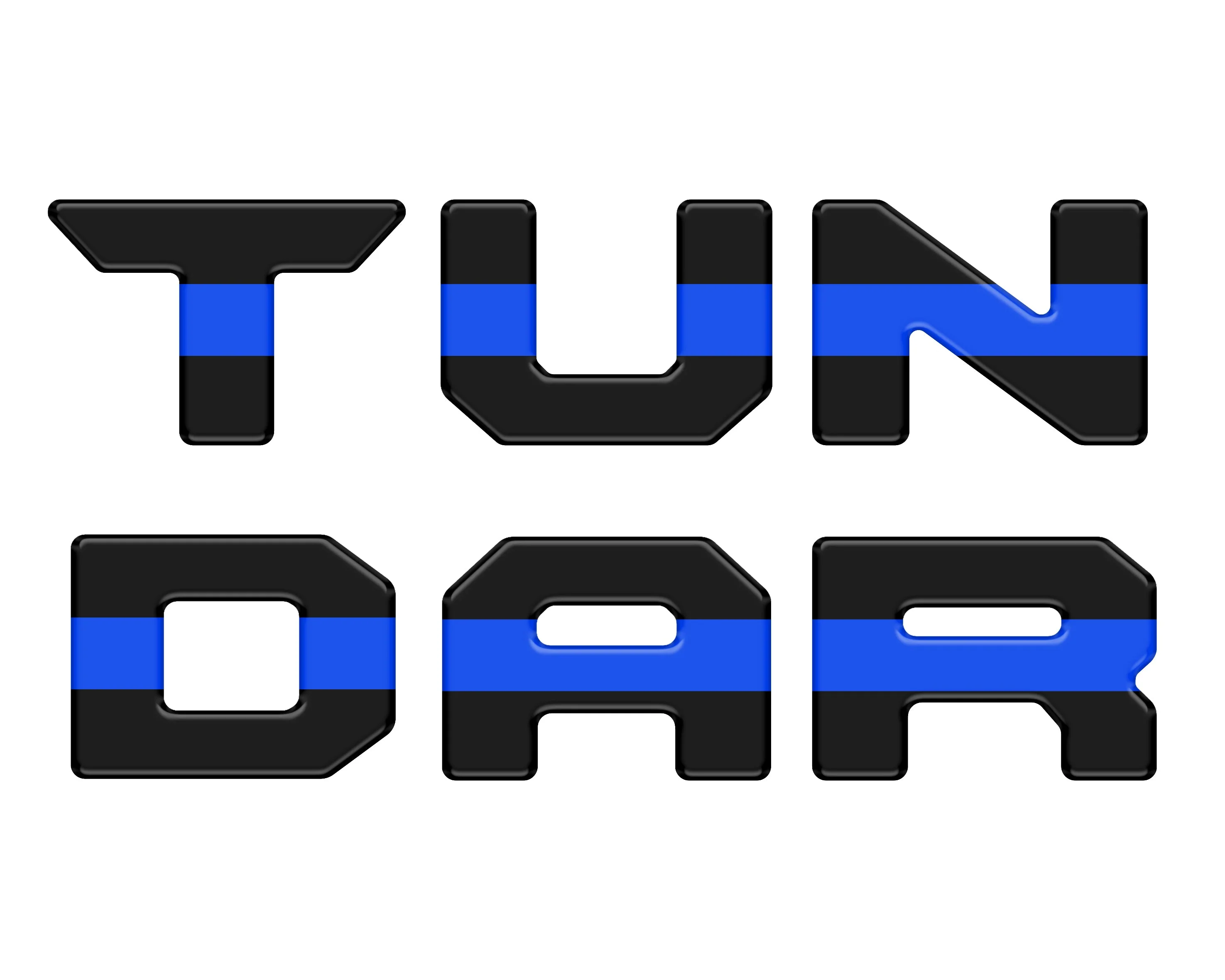 Bed Rail Tailgate Letter Overlays Tundra (2022+) - Image 9