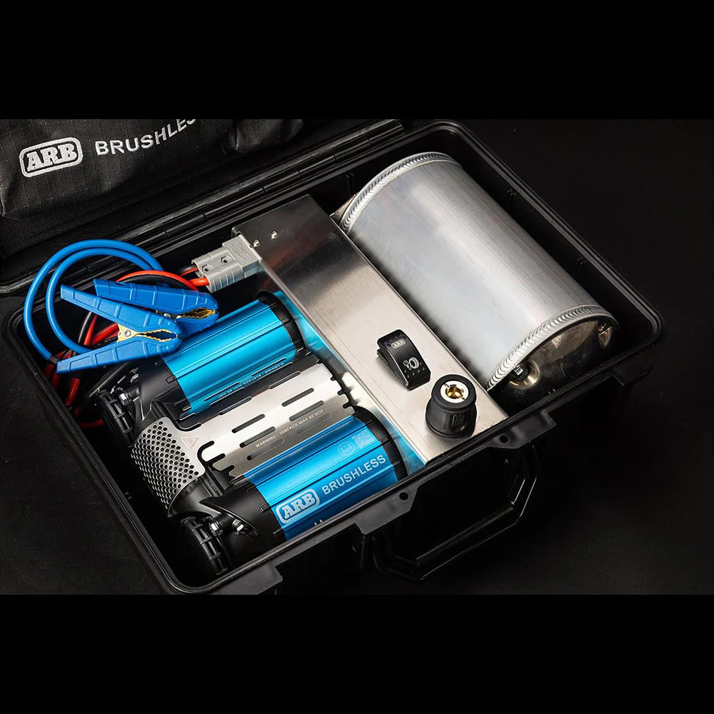 Brushless Twin Motor Portable 12V Air Compressor - Image 3