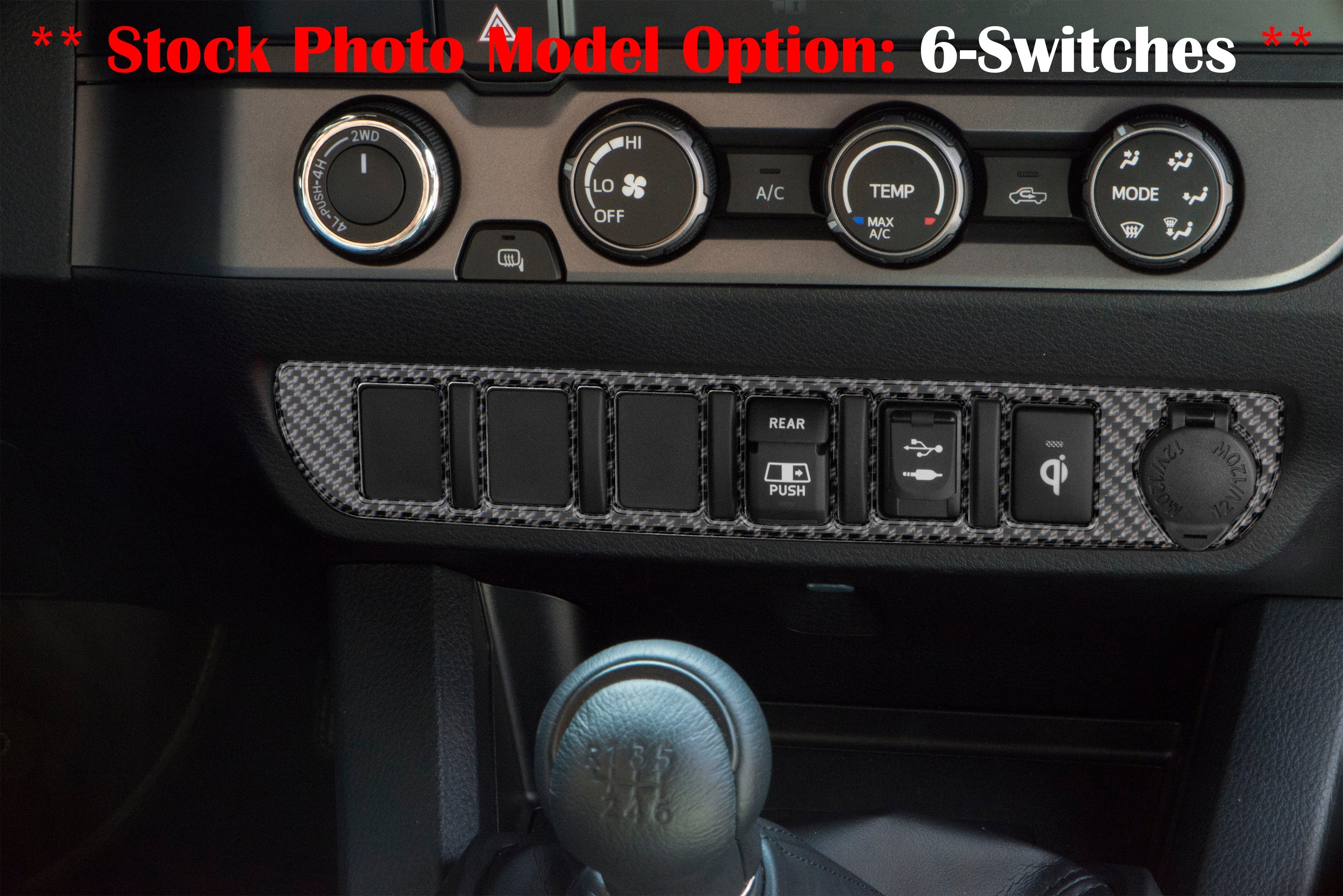 Center Dash Switch Panel Accent Overlay Tacoma (2016-2023) - Image 4
