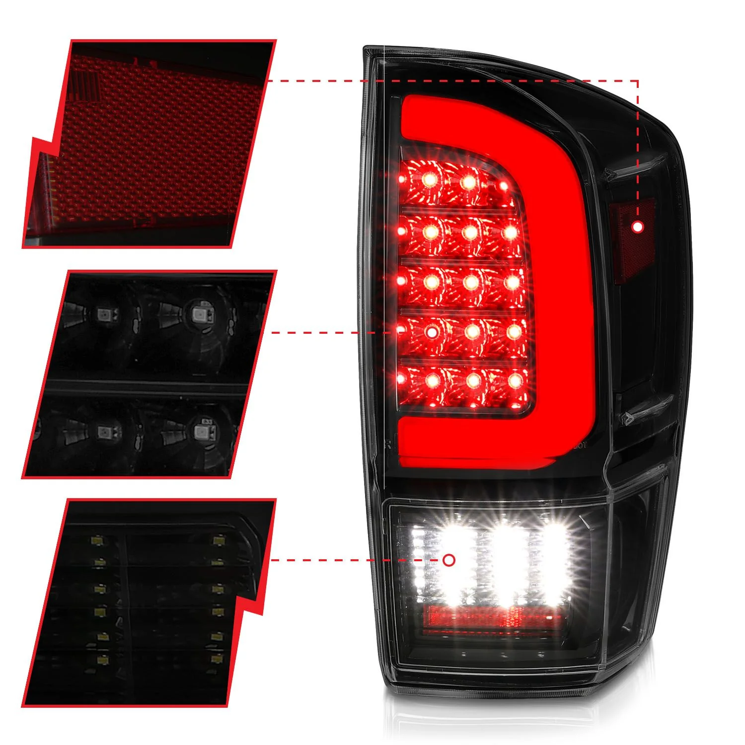 Full LED C Bar Tail Lights Tacoma (2016-2023) - Image 3