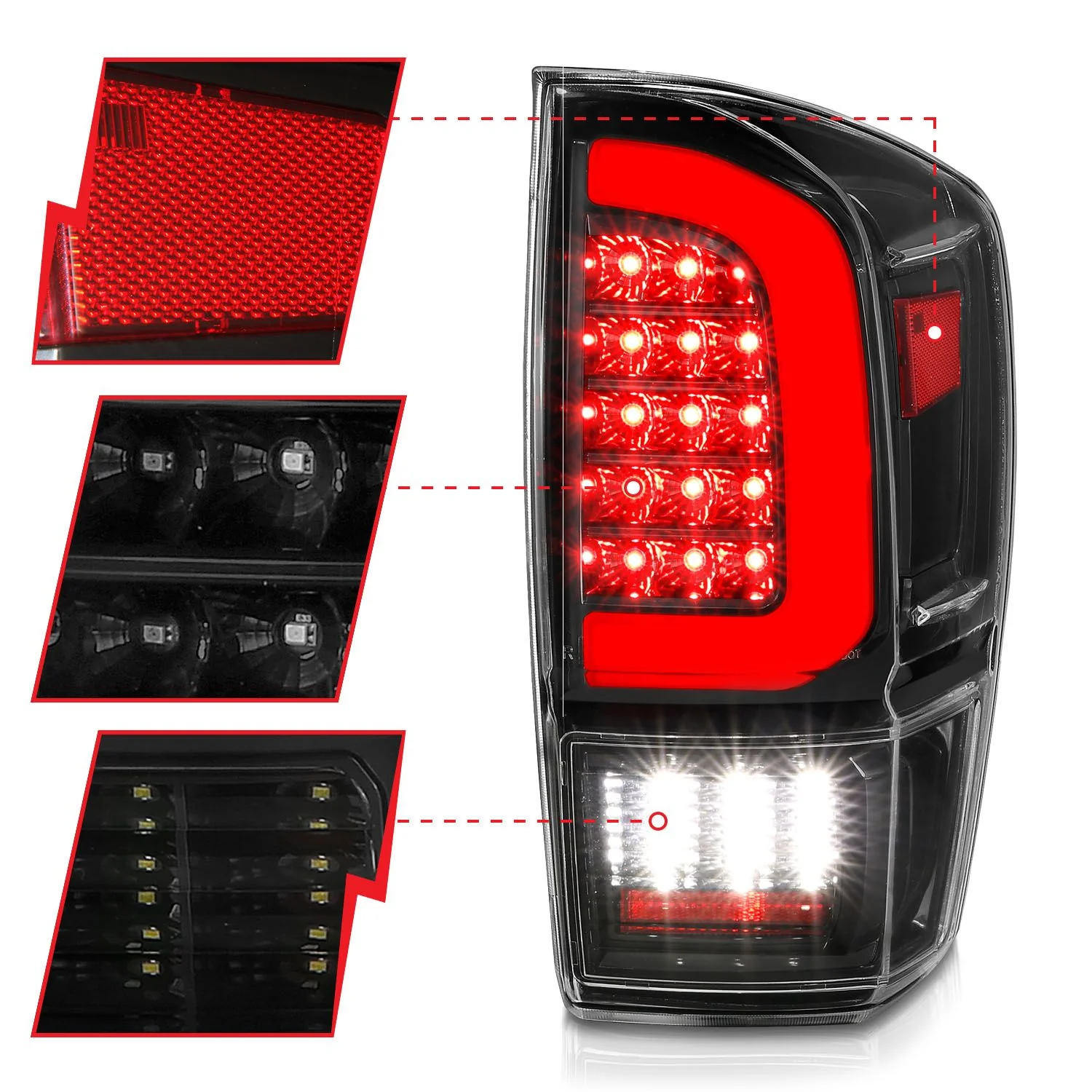 Full LED C Bar Tail Lights Tacoma (2016-2023) - Image 4