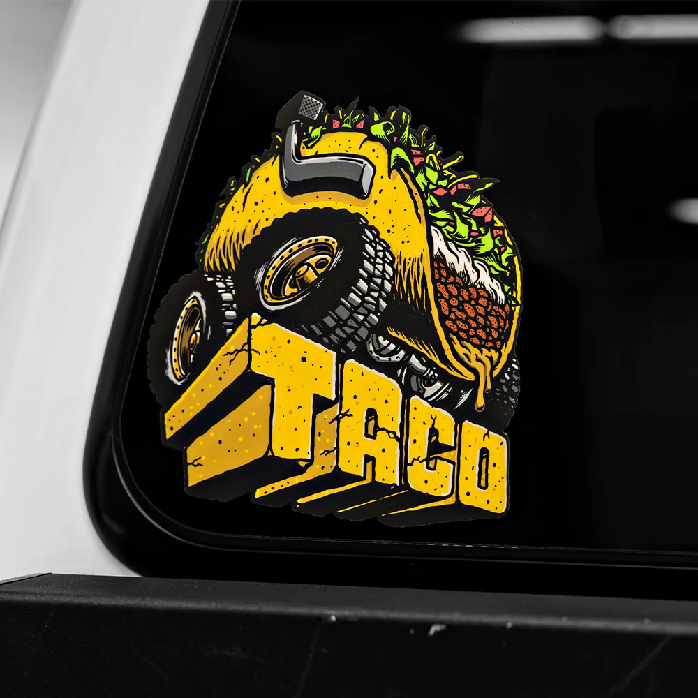 Gnarly Taco Sticker - Image 2
