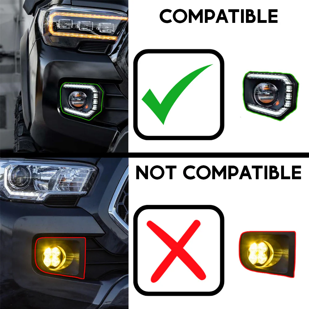 LED Fog Light Bezels Tacoma (2016-2023) - Image 12