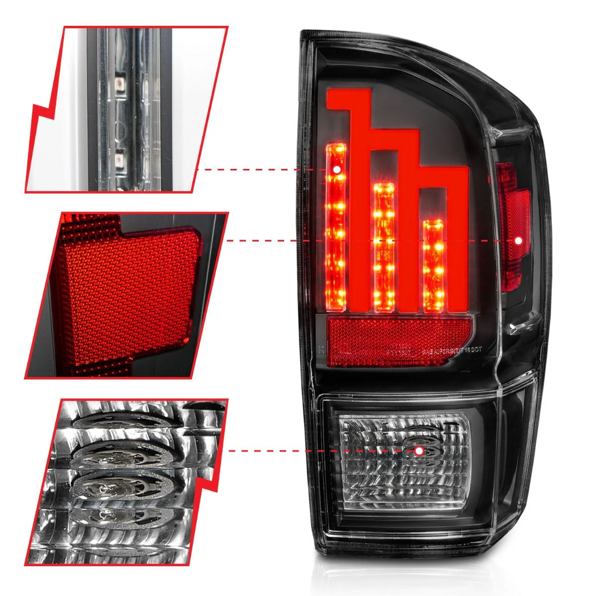 LED Step Style Tail Lights Tacoma (2016-2023) - Image 3