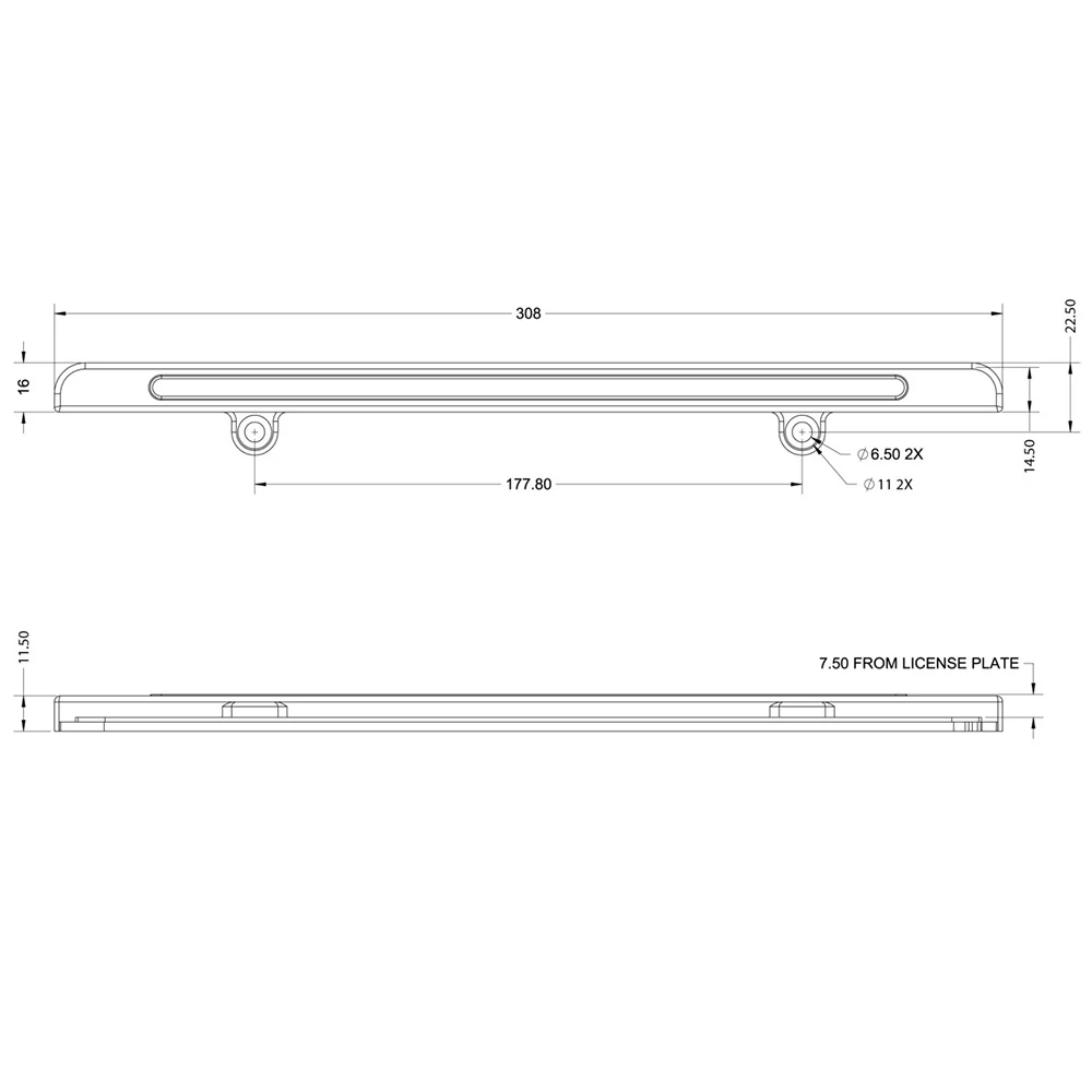 License Plate Reverse Light Bar Tacoma (2016-2023) - Image 10