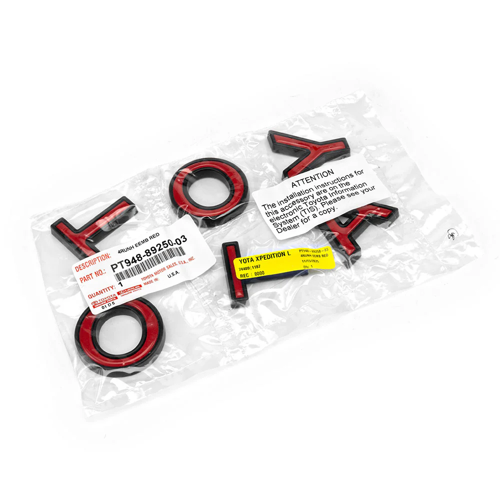 OEM TRD Pro / TrailHunter Grille Letter Overlays 4Runner (2025+) - Image 3