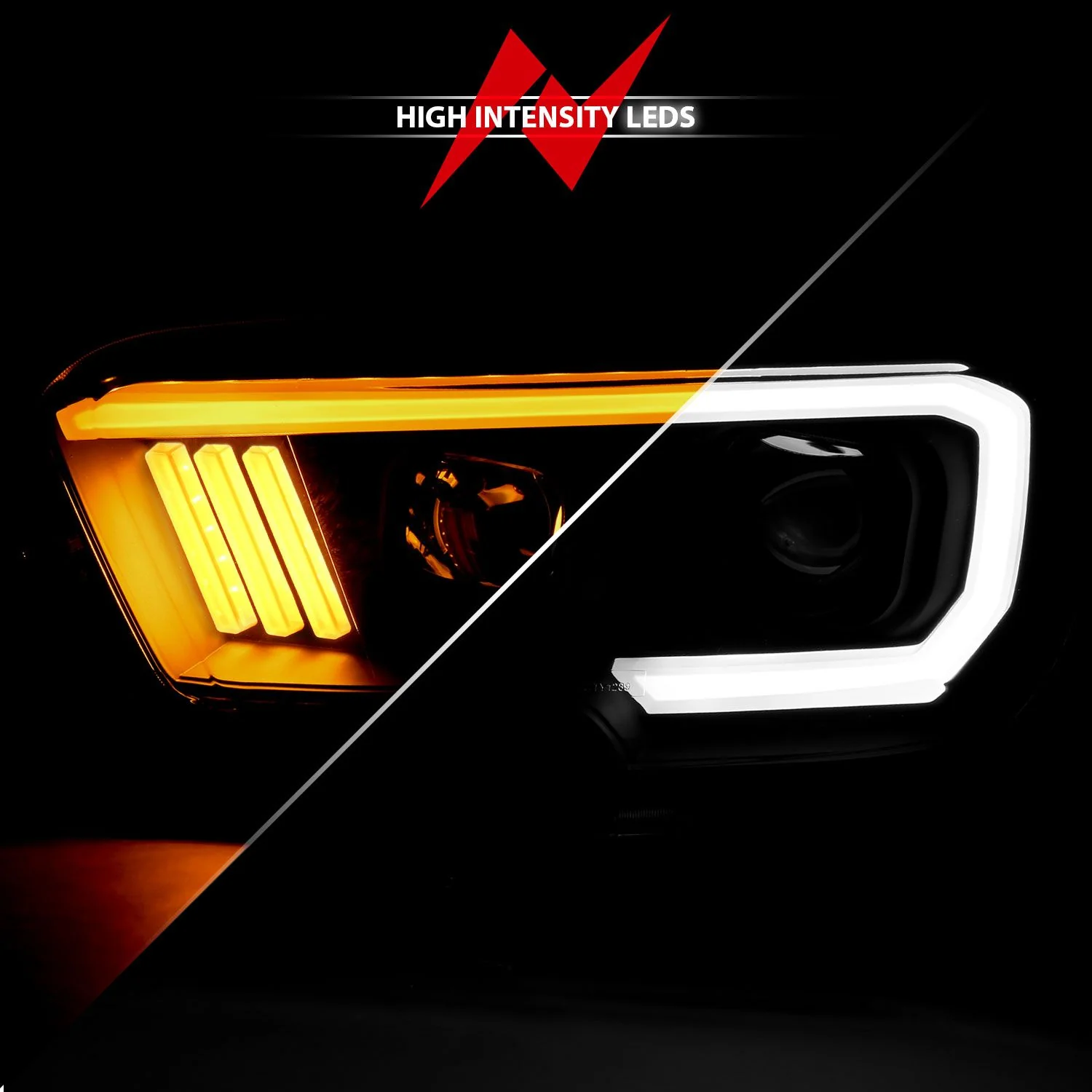 Switchback LED Plank Style Projector Headlights Tacoma (2016-2023) - Image 3