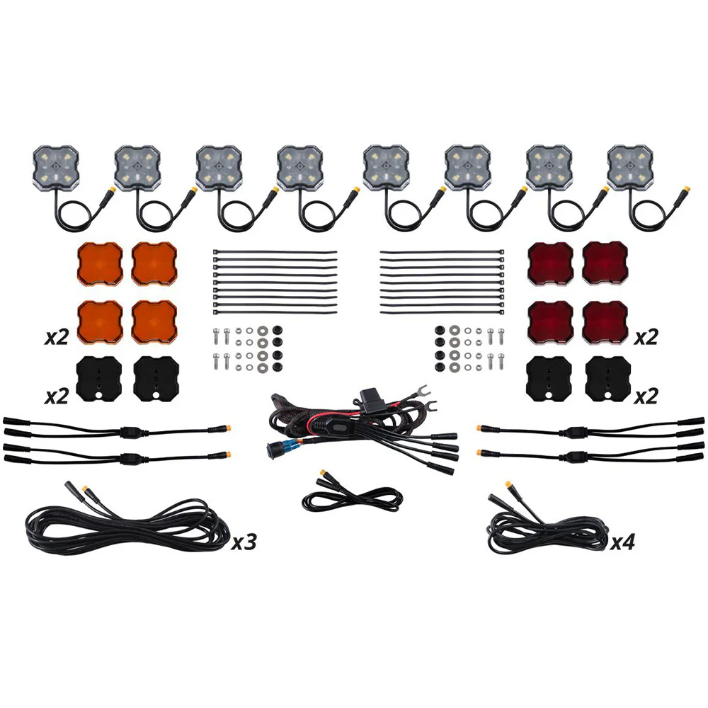 Stage Series LED Rock Light Kit Single-color & RGBW (8-Pack) - Image 11