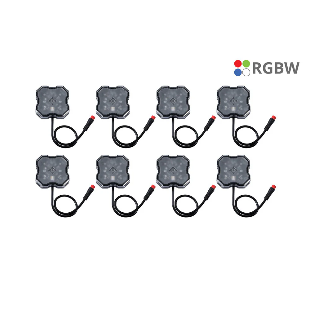Stage Series LED Rock Light Kit Single-color & RGBW (8-Pack) - Image 2