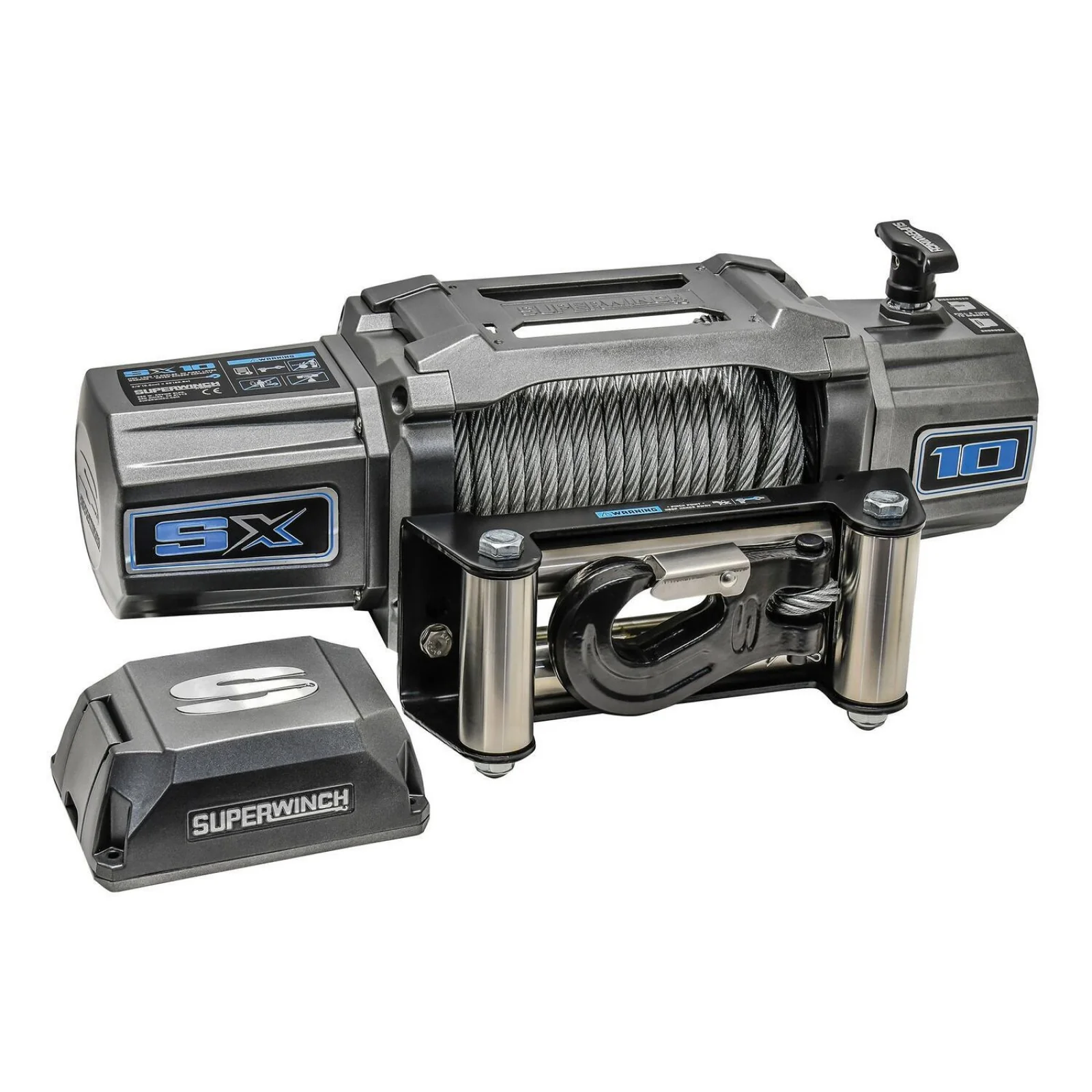 SX10 12V DC 10,000lb Steel Wire Rope Winch - Image 10