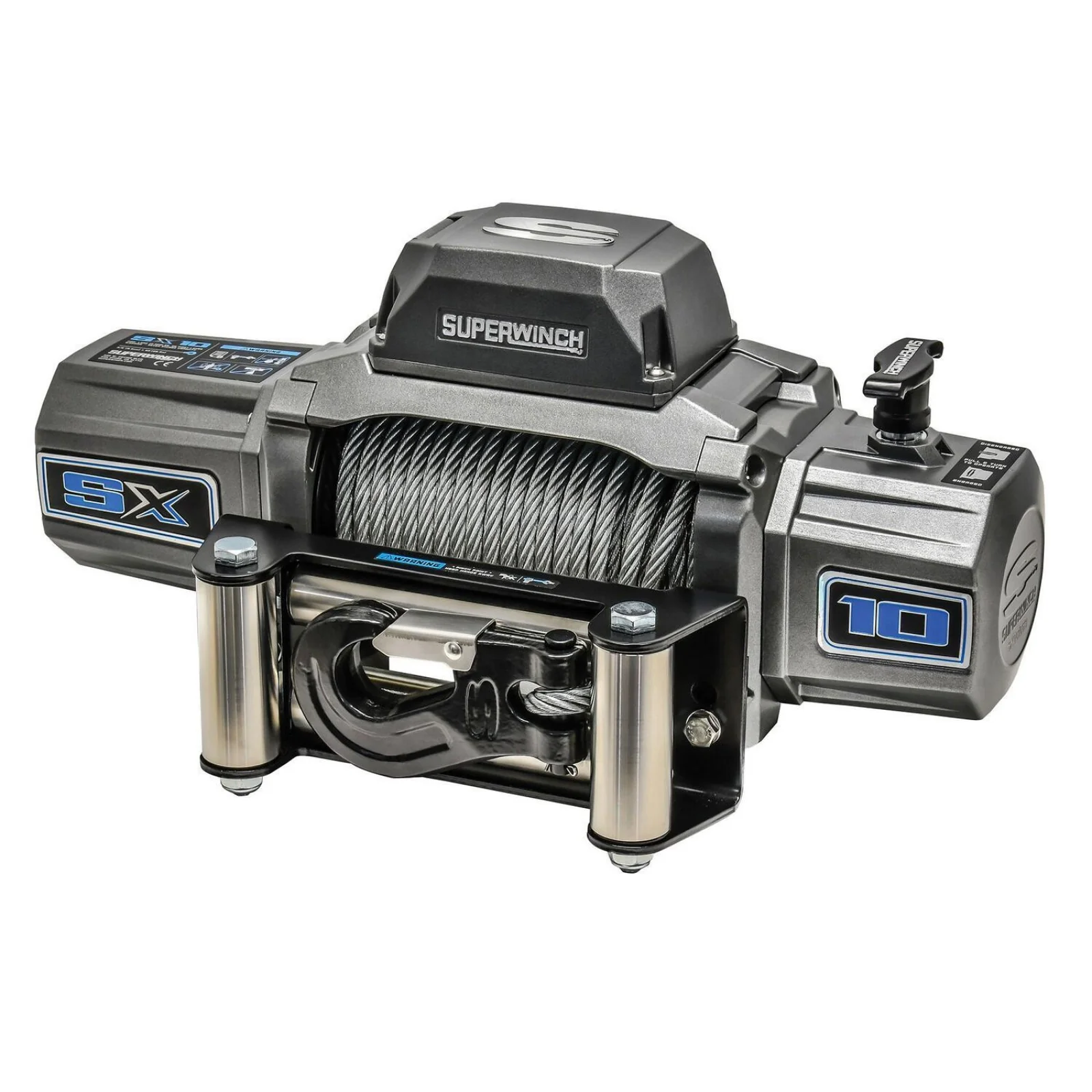 SX10 12V DC 10,000lb Steel Wire Rope Winch - Image 2