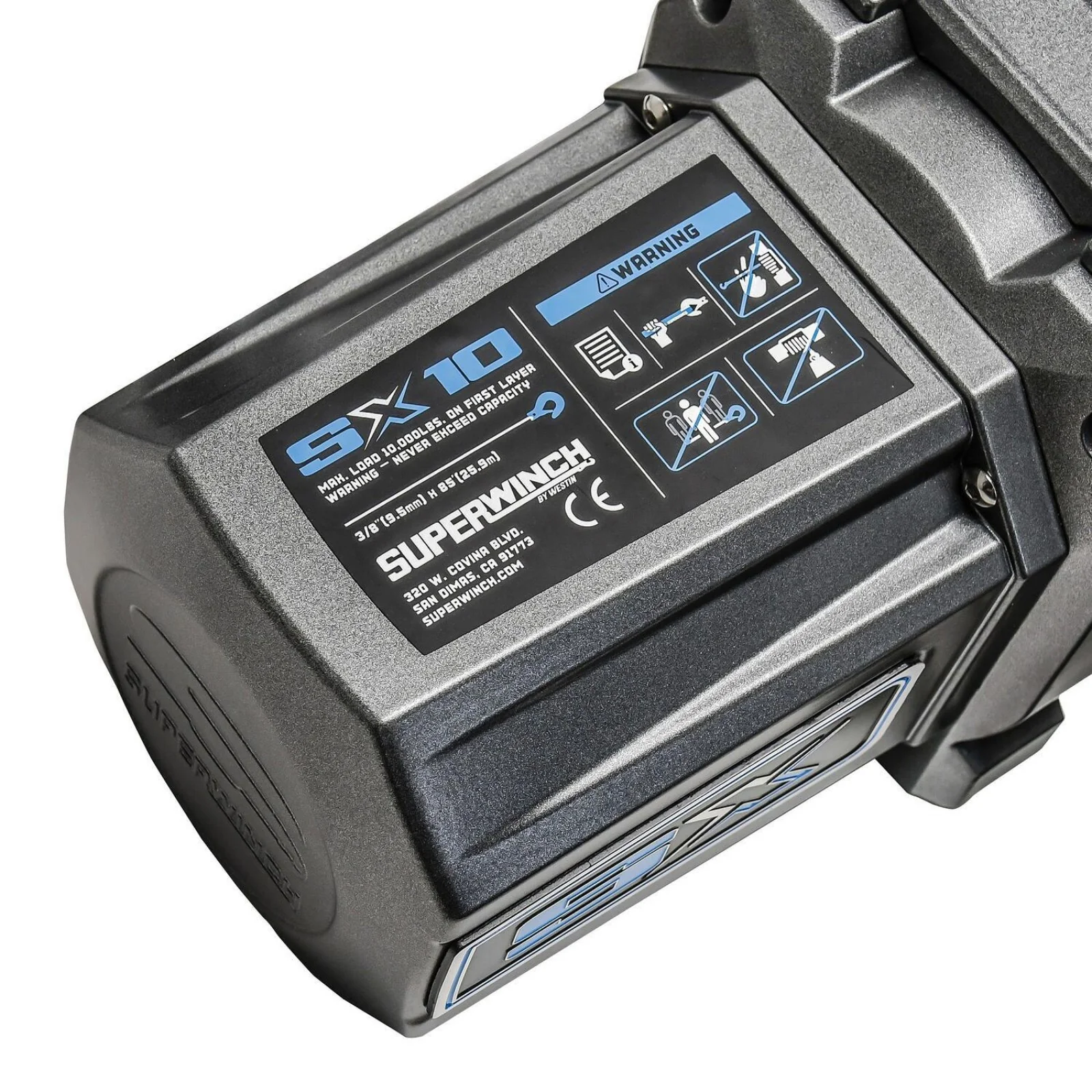 SX10 12V DC 10,000lb Steel Wire Rope Winch - Image 5