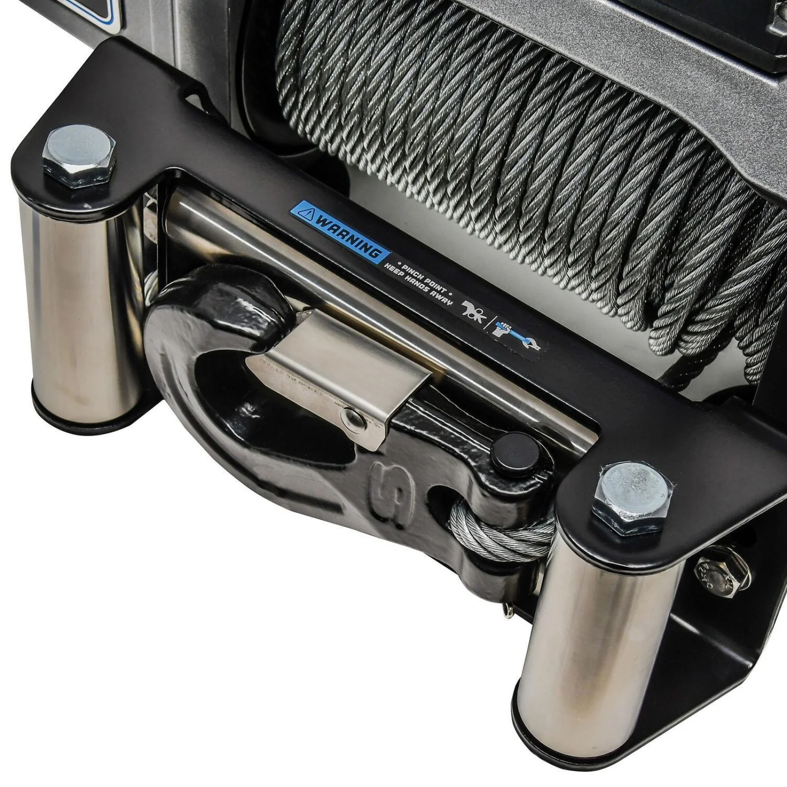 SX10 12V DC 10,000lb Steel Wire Rope Winch - Image 8