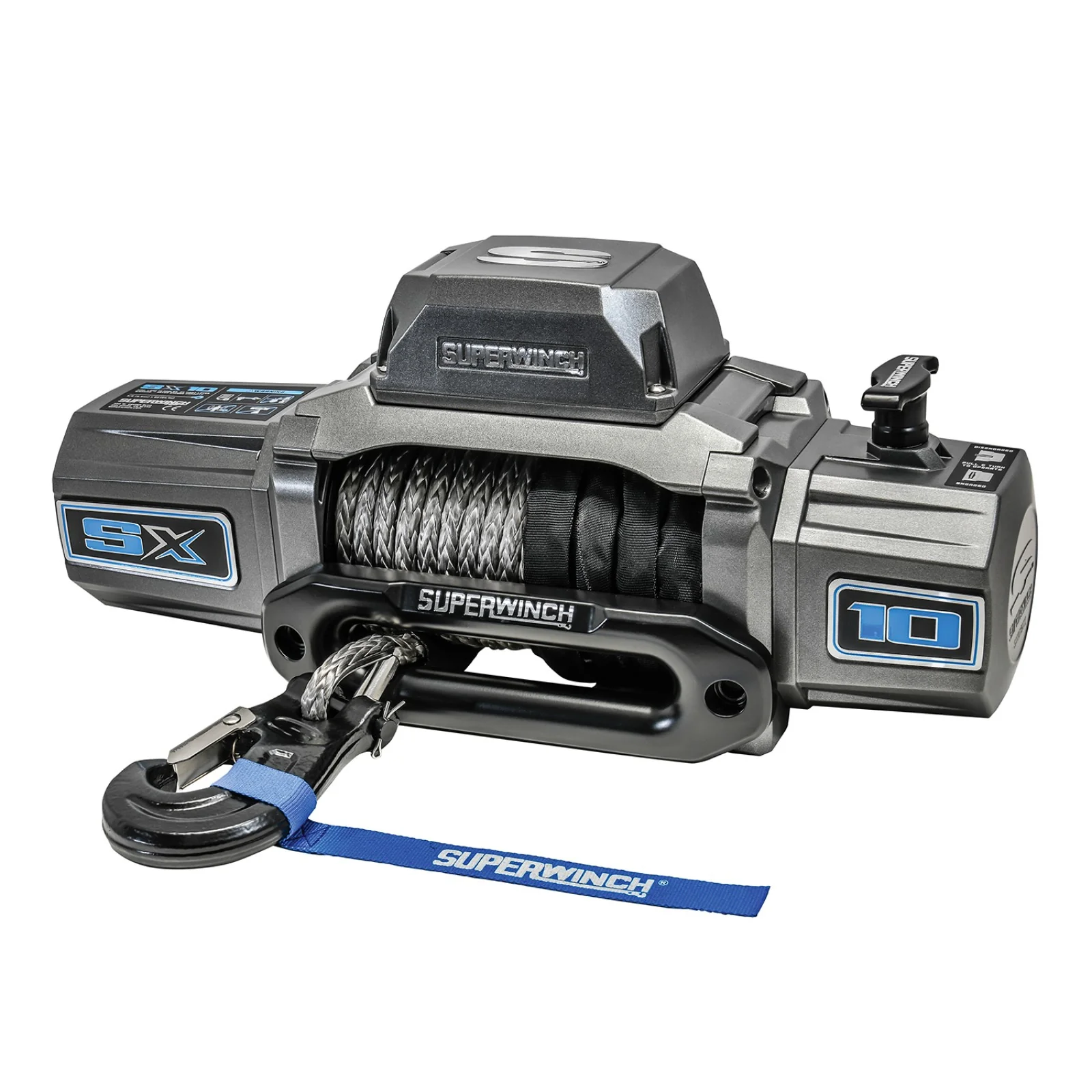 SX10SR 12V DC 10,000lb Synthetic Rope Winch - Image 2