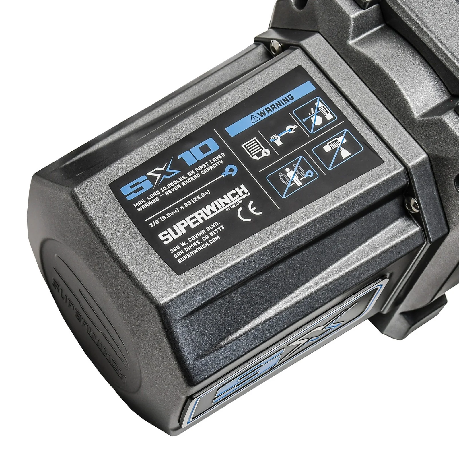 SX10SR 12V DC 10,000lb Synthetic Rope Winch - Image 4