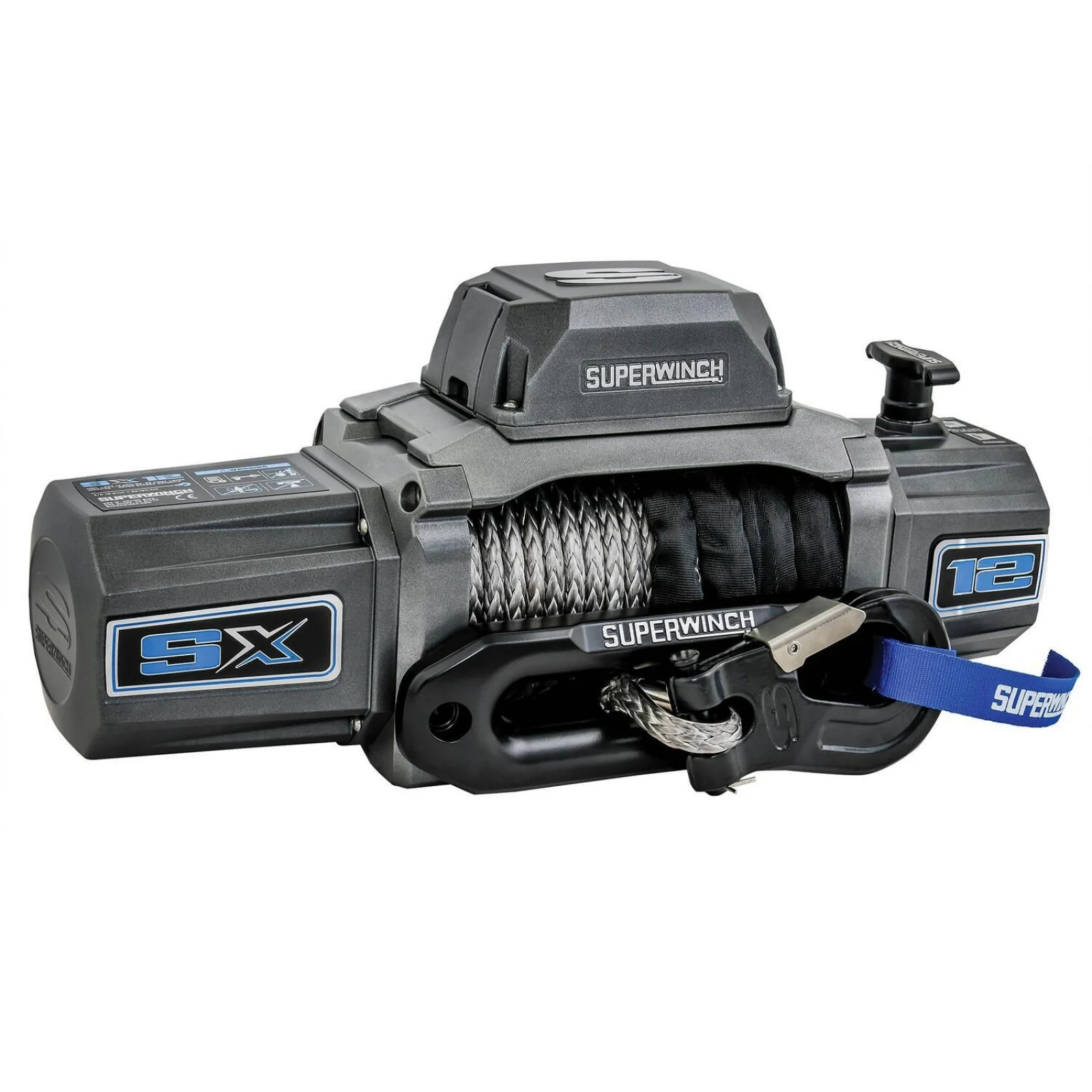 SX12SR 12V DC 12,000lb Synthetic Rope Winch - Image 3