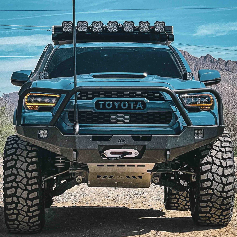 Hi-Lite Overland Front Bumper Bull Bar Tacoma (2016-2023) - Image 9