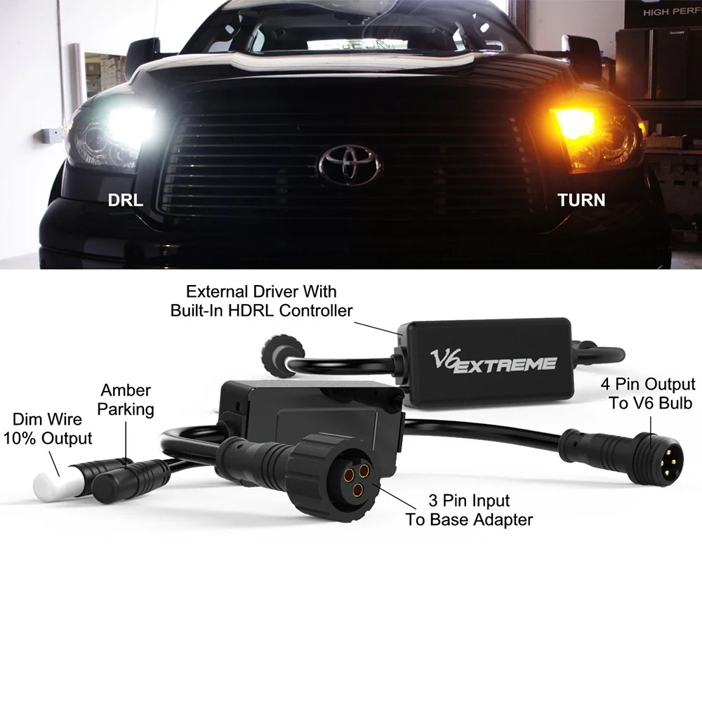 V6 Extreme White Amber Turn Signals Tacoma (2016-2023) - Image 4