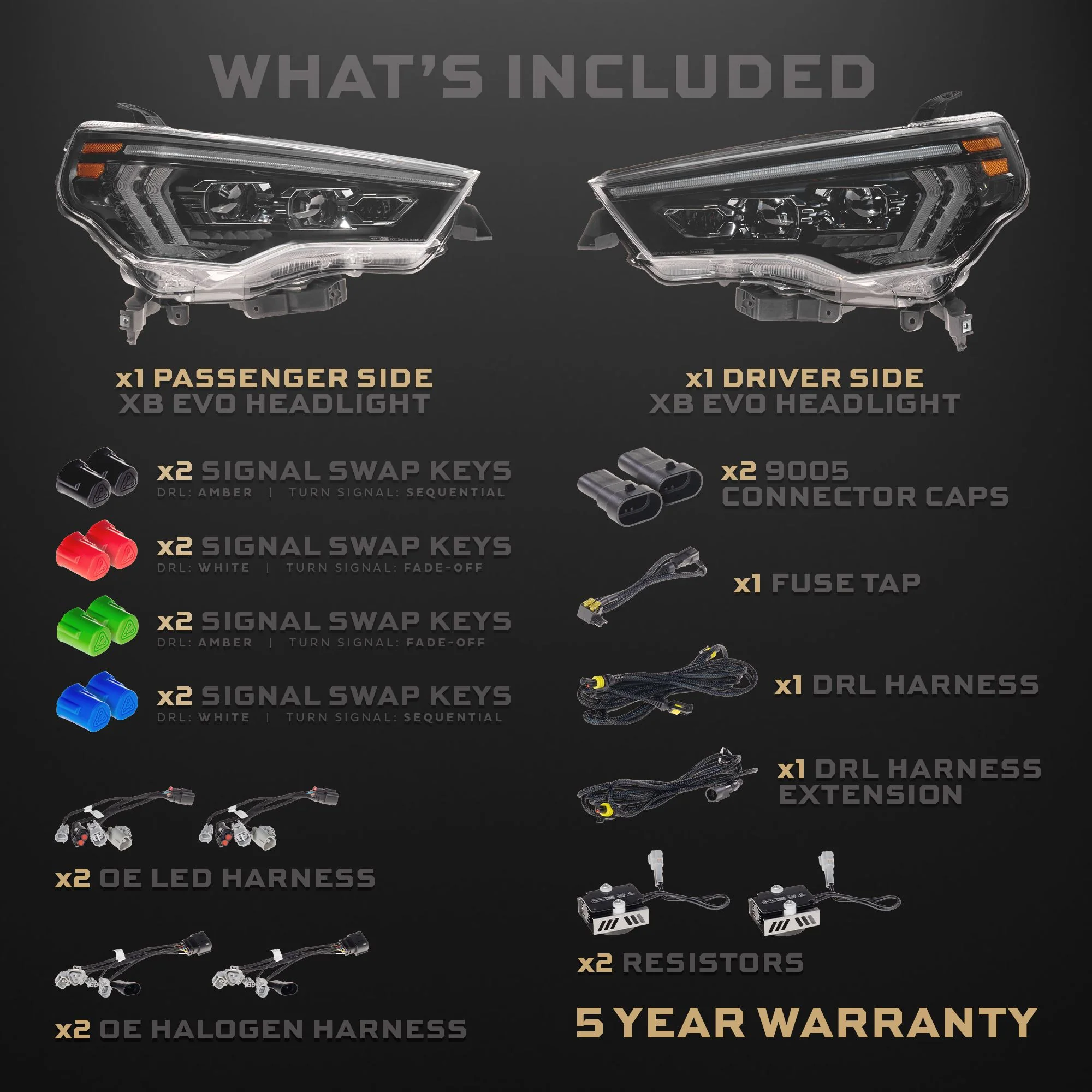 XB Evo LED Headlights 4Runner (2014-2024) - Image 7