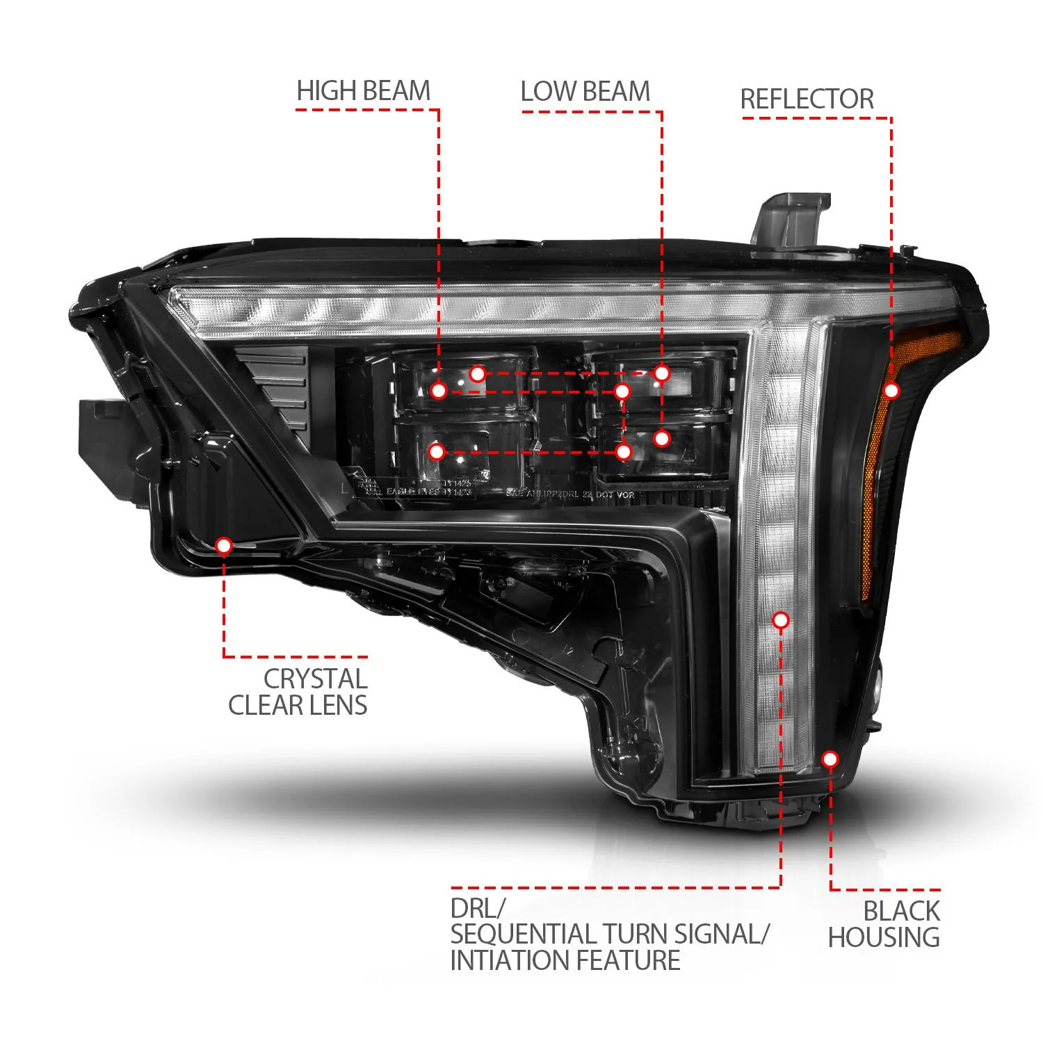 Z-Series Full LED Projector Headlights Tundra (2022+) Driver Side - Image 3